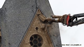 Immerather Dom wird abgerissen – demolition of a cathedral – Kirchenabriss [upl. by Tsepmet]