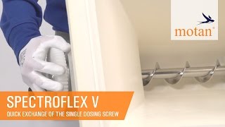 SPECTROFLEX V  Quick exchange single dosing screw  English [upl. by Ailati821]