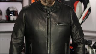 Schott 530 Cafe Racer Jacket Review at RevZillacom [upl. by Nageem2]