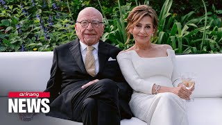 Media tycoon Rupert Murdoch marries for 5th time [upl. by Aneled]