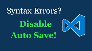 VS Code — Disable Auto Save when Errors [upl. by Rehpotsyrk]