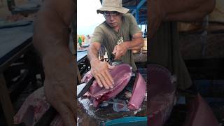 Amazing expert skill of cutting tuna with the finest meat tuna seafood fish streetfood [upl. by Aun]