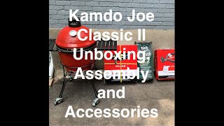 Kamado Joe Classic II Unboxing Assembly and Accessories [upl. by Eamanna]