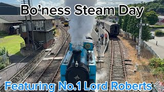 Bo’ness steam day No1 Lord Roberts [upl. by Inaliak]