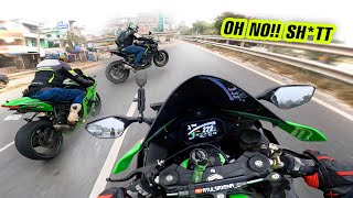 normal ride bani RACE🚀 amp Kawasaki Zx10r wapis aagayi 🥳 [upl. by Eleaffar]