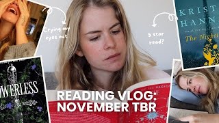 Reading Vlog 📚  November TBR ⭐ [upl. by Ostler]