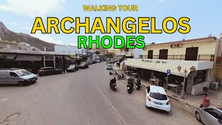 Archangelos Village in Rhodes in 2024  Walking tour [upl. by Adnwahsal]