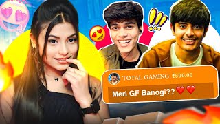 TOTAL GAMING SUPERCHAT ME😍 Omegle Reaction  Proposing Valentine on Omegle FtTotalGaming093 [upl. by Jago199]