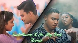 Snehithane X In My Bed Remix Music VideoRemixed By MelodicLoFi [upl. by Asilram]