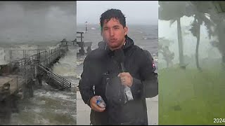 🔴 Milton golpea con fuerza a Florida vientos feroces y marejadas desatan las alertas [upl. by Hamian]