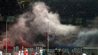 Pyro und Rauchbomben der quotGästequot Borussia Dortmund 1 FC Nürnberg BVB FCN 2013 [upl. by Winshell]