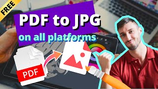 How to Convert PDF to JPG on ALL Devices For Free in 2022 [upl. by Ennayr]