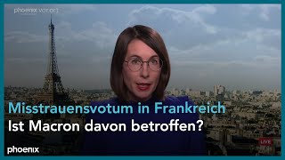 Friederike Hofmann Misstrauensvotum in Frankreich am 041224 [upl. by Adlesirg]