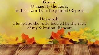 O Magnify the Lord Instrumental wlyrics [upl. by Hpesoj644]