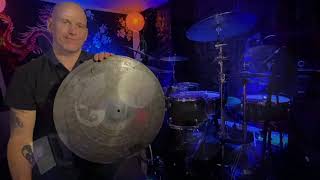 Dream Cymbals Dark Matter Bliss 22quot Crash Ride with Kent Aberle [upl. by Ayr]