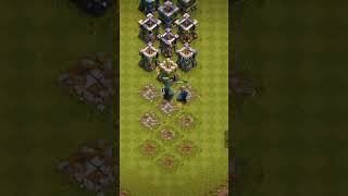 coc PEKKA VS all levels Archer Tower clashofclans coc games shortsvideo shortsfeed [upl. by Eelnodnarb]