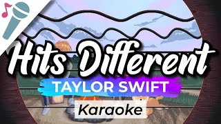 Taylor Swift  Hits Different  Karaoke Instrumental Acoustic [upl. by Tyne]