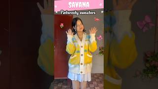 Cute sweaters🎀🌷 meeshohaul sweaterhaul savana pinteresty pinterestinspo pinterest cardigan [upl. by Hana]