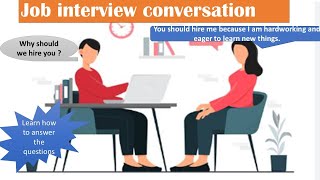 Job Interview Questions and Answers  Tell me about yourself Job interview conversation in english [upl. by Travax]