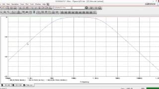 OrCAD PSpice 166 Filtro Pasa Banda BODE [upl. by Annez]