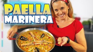 Paella marinera fácil paso a paso paella de marisco [upl. by Ehpotsirhc365]