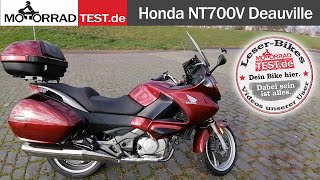 Honda NT700V Deauville  LeserBikeVideo von Bianca [upl. by Einnoj]