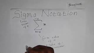 Sigma Notation 1  Summada Wadareenta [upl. by Theobald]