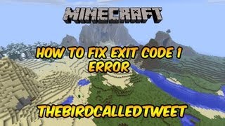 Minecraft How to Fix Exit Code 1 Error [upl. by Oisor]