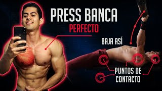 DESARROLLA TUS PECTORALES CON EL PRESS BANCA PERFECTO  TÉCNICA DE LOS EJERCICIOS [upl. by Gilmer]