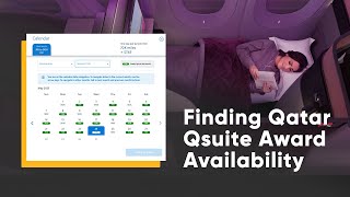 Qatar Qsuite Suite How to Easily Search Award Availability [upl. by Arther]