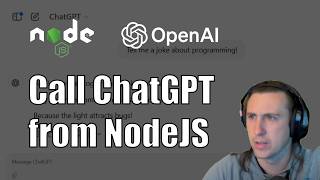 How To Use AI in Your NodeJS App Call ChatGPT From NodeJS [upl. by Payson]