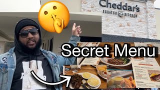 Unlocking CHEDDAR’S Scratch Kitchen’s SECRET MENU  Food Review [upl. by Iaka]