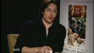 JAMES McAVOY ANS THE LAST STATION INTERVIEW [upl. by Asyal]