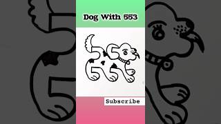 Dog Drawing With 6666 shorts shortsfeed drawing dog [upl. by Greenebaum483]