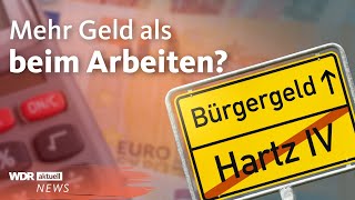 Bürgergeld statt Hartz IV Lohnt sich arbeiten in Deutschland noch  WDR Aktuelle Stunde [upl. by Arlon381]