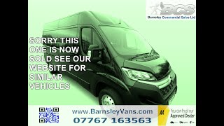 2020 70 CITROEN RELAY 22 BLUEHDI PROFESSIONAL L3H3 LWB 140PS MEGA LOW MILES BARNSLEY VANS U4866 [upl. by Bailar]