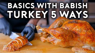 Thanksgiving Turkey 5 Ways  Basics with Babish [upl. by Rabin]