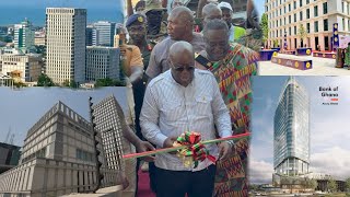 Woo‼️😱 Nana Addo Finally Commissions The 250 Million Dollars Bank Of Ghana Project In Grand Style😎 [upl. by Yeaton]