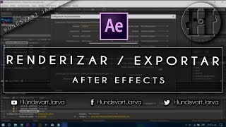 COMO RENDERIZAR O EXPORTAR EN EN AFTER EFFECTS  AFTER EFFECTS EN ESPAÑOL HundsvartJarva [upl. by Herzel122]