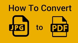 How To Convert JPG To PDF File Format Windows 8 Windows 10 [upl. by Hgielhsa]