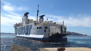 Traghetto SIMONE MARTINI della SIREMAR in arrivo al porto di LEVANZO [upl. by Merat]