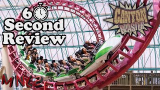 60 Second Review  Canyon Blaster at Adventuredome shorts [upl. by Martinson]