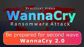 WannaCry ransomware attack demonstration  How to Stay Safe Hindi हिन्दी [upl. by Ilyse]