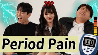 BOYS VS GIRLS Tries Period Pain Simulator For The First Time l Korean Japanese Chinese [upl. by Yasnil879]