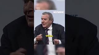 Gerhard Schröder „Seit wann wird man wegen Friedensinitiativen gescholten in diesem Landquot 😤 [upl. by Idnyc]