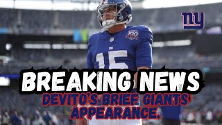 Tommy DeVito’s Brief Cameo in Giants’ Loss What’s Next for Him [upl. by Ardnekahs]