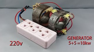 FREE ENERGY REVOLUTION I Built a 220v Generator at Home and You Can Too [upl. by Trillby]