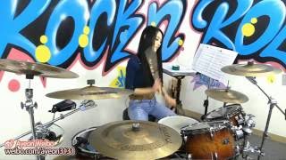 20160919 Figure It Out Royal Blood Drum Cover by AYEON 아연  HUYA LIVE  AYEON TV [upl. by Ahseile]