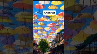 Paraguas Multicolores antalya turkey youtube shorts umbrella foryou travel relaxing viral [upl. by Naig364]