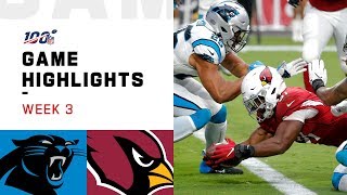 Panthers vs Cardinals Week 3 Highlights  NFL 2019 [upl. by Pate]